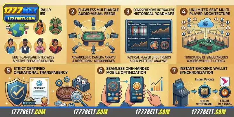 Advantages of Ezugi Casino at 1777Bet