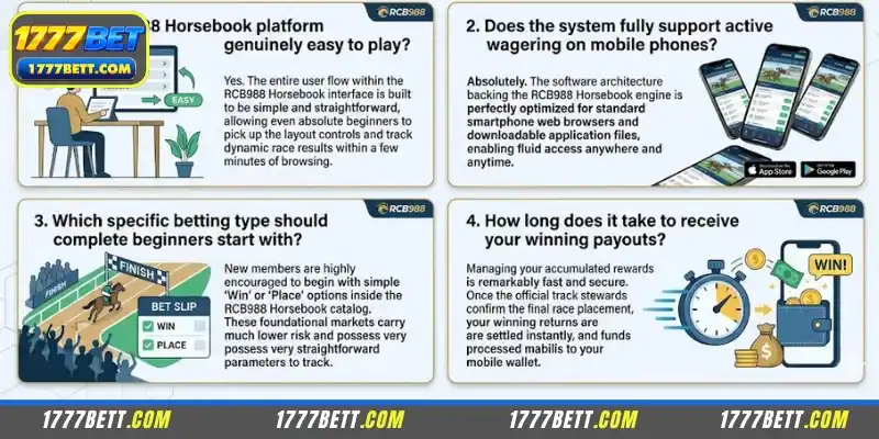 Frequently asked questions about RCB988 Horsebook at 1777Bet