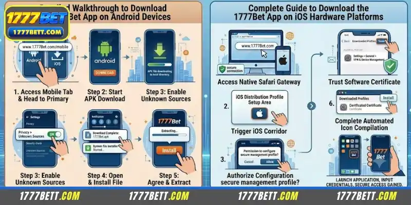 Installation guide for the 1777Bet app