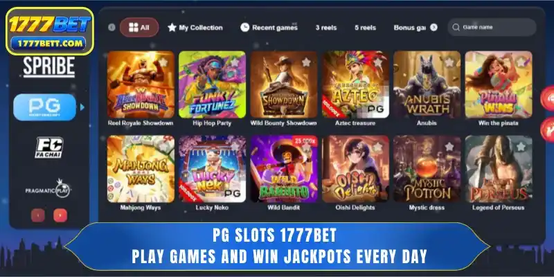 PG Slots 1777Bet - Play Games And Win Jackpots Every Day