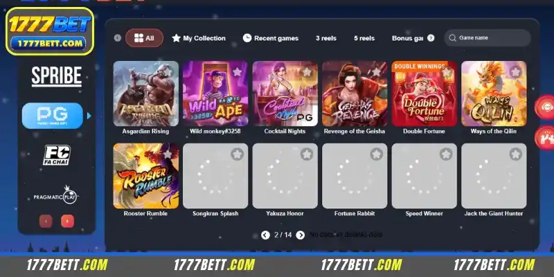 Reasons why you should choose PG Slots at 1777Bet