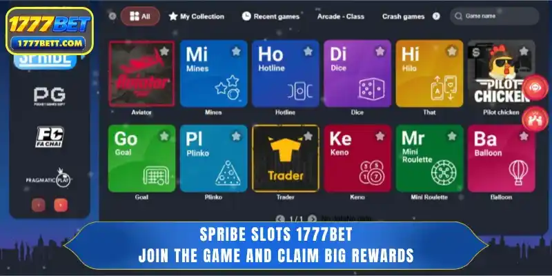 Spribe Slots 1777Bet - Join the Game and Claim Big Rewards