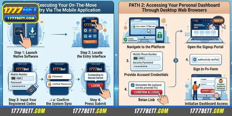 Step-by-step instructions for 1777Bet Login