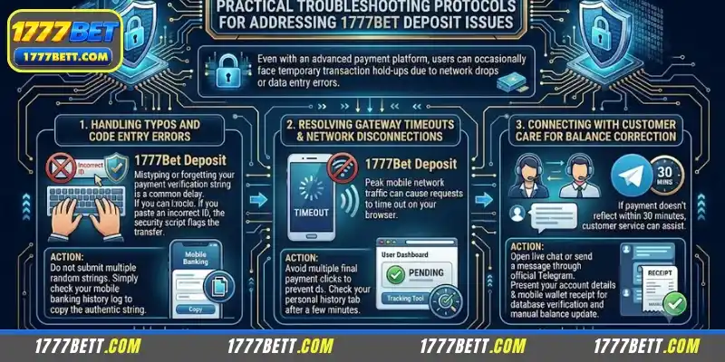Troubleshooting Procedures for Depositing Money into 1777Bet